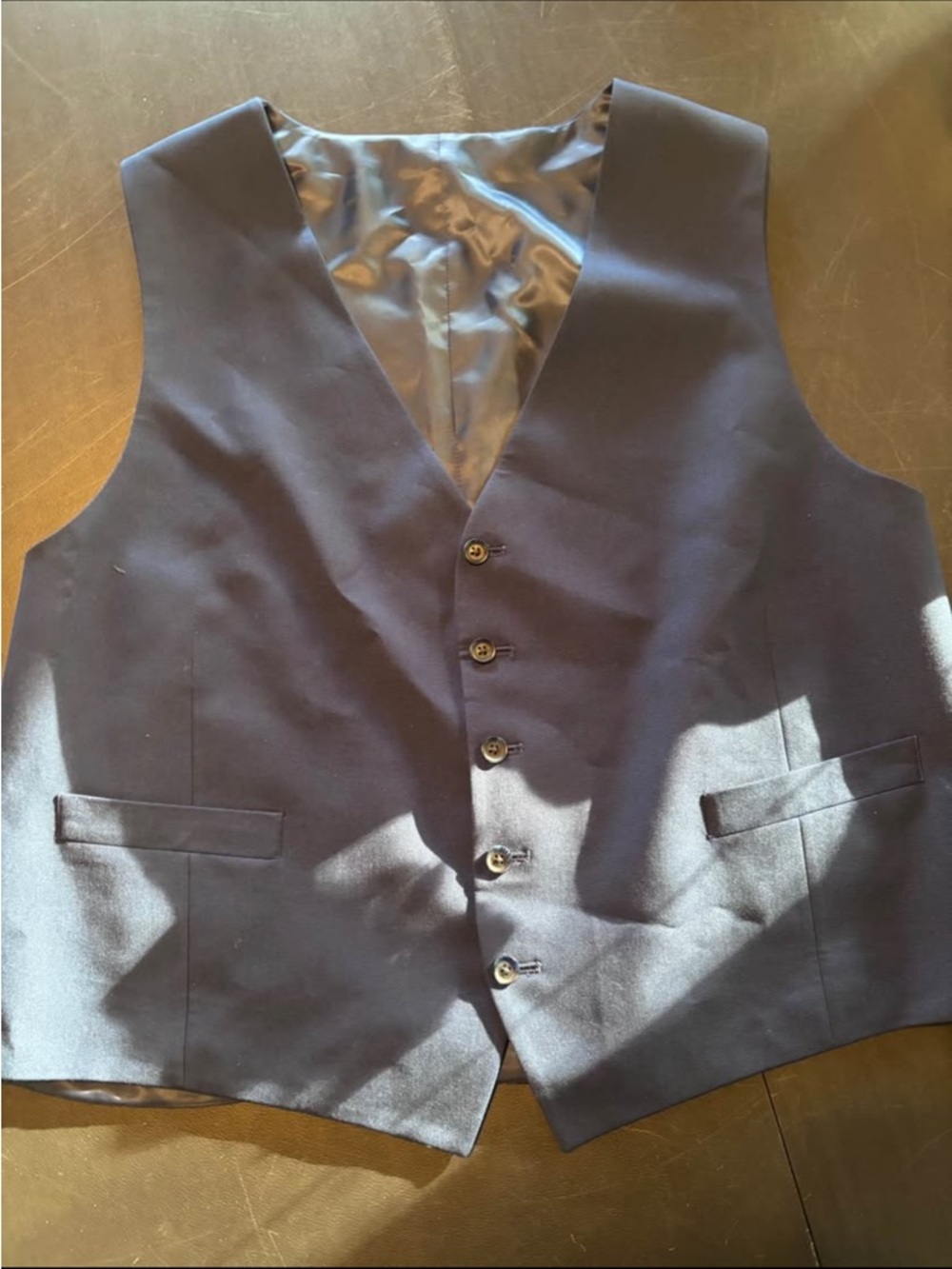 Classic Navy Men's Dress Vest - Tailored Waistcoat
